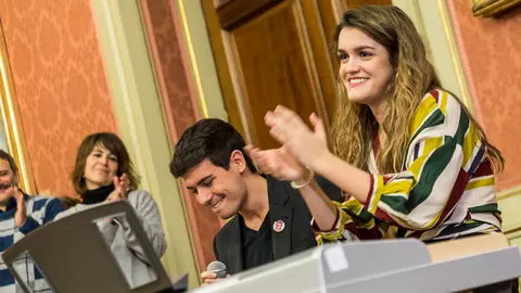 El Ayuntamiento de Pamplona ofrece una recepción institucional a Amaia Romero, ganadora de la última edición de 'Operación Triunfo' (34). IÑIGO ALZUGARAY