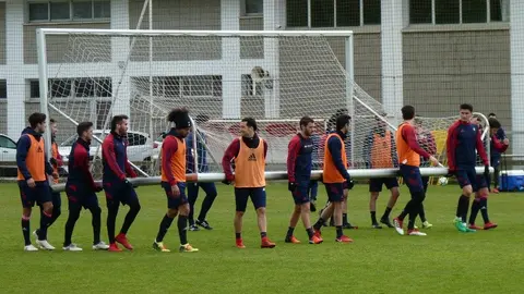 Entrenamiento de Osasuna en Tajonar.