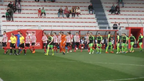 Partido del CD Izarra en Lezama. Twitter Athletic.