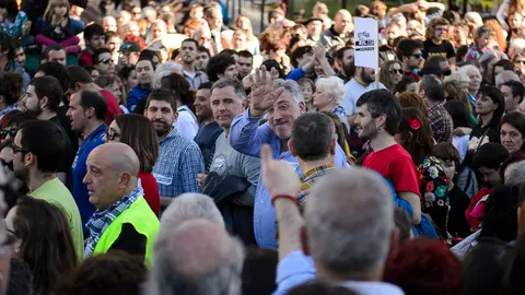 Manifestación en apoyo de los detenidos en Alsasua (Navarra) en 2016 por agredir a dos guardias civiles y sus parejas convocada por los familiares de los jóvenes y el colectivo Altsasukoak (14)