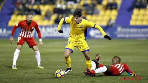 Marco Sangalli en el partido Alcorcón - Granada. La Liga.