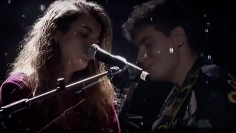 Amaia y Alfred interpretan Tú canción en el último concierto de la gira pre-eurovisiva en Madrid. RTVE