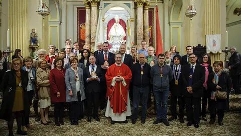 Quinta misa de la escalera de 2018 en la capilla de San Fermín. MIGUEL OSÉS_17