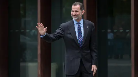 Llegada del Rey Felipe VI al Palacio de Congresos y Auditorio de Navarra (12). IÑIGO ALZUGARAY