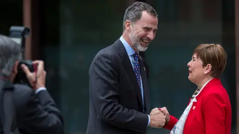 Llegada del Rey Felipe VI al Palacio de Congresos y Auditorio de Navarra (20). IÑIGO ALZUGARAY
