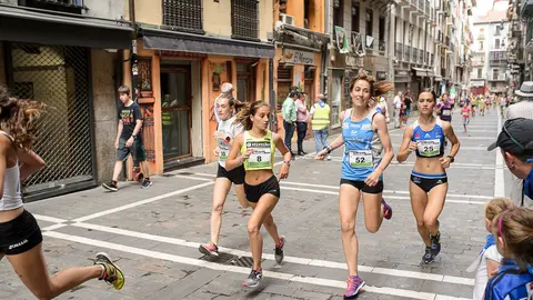 Celebración de la 'Carrera del Encierro' organizada por la peña La Jarana. PABLO LASAOSA 47