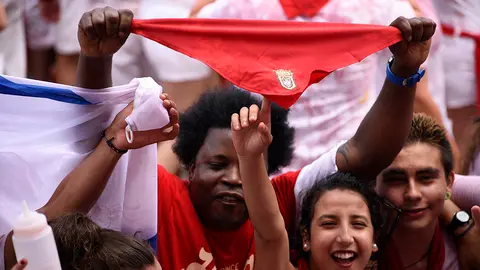 Txupinazo vivido desde la Plaza del Castillo. MIGUEL SANTIAGO28