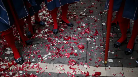 Procesión de San Fermín el 7 de julio de 2018. PABLO LASAOSA 13