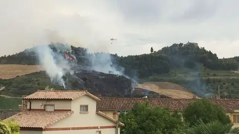 Incendio en Obanos BOMBEROS FORESTALES DE NAVARRA