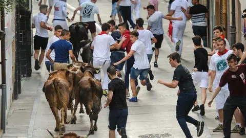 Segundo encierro de las fiestas de Estella de 2018. MIGUEL OSÉS_5