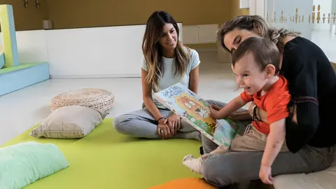 Inicio del curso 2018-2019 en Hello Buztintxuri, una de las Escuelas Infantiles Municipales de Pamplona (43). IÑIGO ALZUGARAY