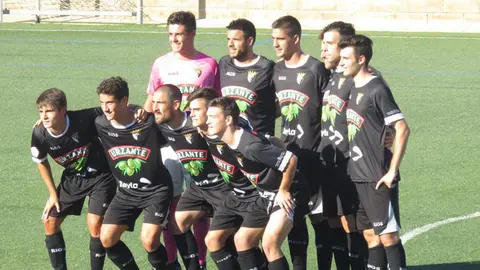 Alineación del Tudelano en el amistoso ante el Tarazona