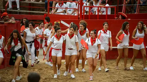 Milagro celebra el día de la mujer durante sus fiestas de 2018. PABLO LASAOSA 18