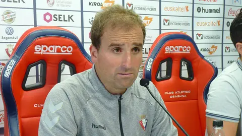 Jagoba Arrasate en rueda de prensa