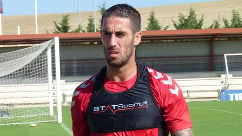 El jugador de Osasuna Lillo, en Tajonar