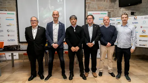 Presentación del proyecto 'Somos verdes somos rojos' de Osasuna Magna Xota (01). IÑIGO ALZUGARAY