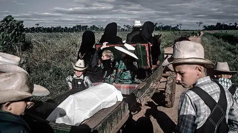 Una de las imágenes de la exposición Menonitas de Nueva Durango, que puede verse en el Museo Universidad de Navarra Autor MIGUEL BERGASA