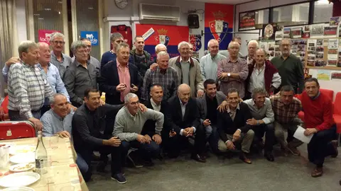 Foto de grupo de Osasuna veteranos