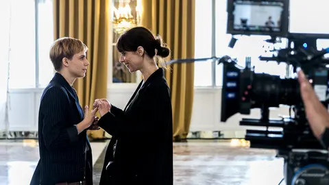 Rodaje de la película 'Los asesinatos de Goya' de Gerardo Herrero con las actrices Maribel Verdú y Aura Garrido (32). IÑIGO ALZUGARAY