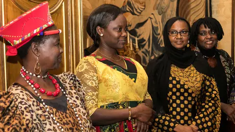 Entrega del 'XVI Premio Internacional Navarra a la Solidaridad', concedido a Theresa Kachindamoto, Hulo Guillabert, Victori Nyanjura y Oumou Sall-Seck (03). IÑIGO ALZUGARAY