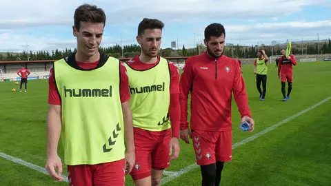 Íñigo Pérez, Kike Barja y Fran Mérida en Tajonar