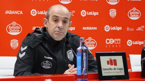 Alberto Monteagudo en rueda de prensa. @CDeportivoLugo..