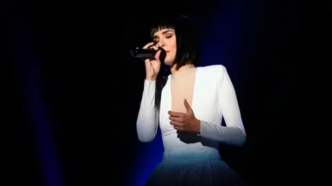 Natalia durante su actuación final en Operación Triunfo. JOSÉ IRÚN RTVE