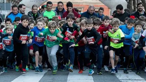 Niños y niñas de todas las edades participan en la San Silvestre 2018 de Pamplona -(13). IÑIGO ALZUGARAY