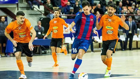 Partido Levante UD - Ribera Navarra en Valencia. Foto Lnfs.