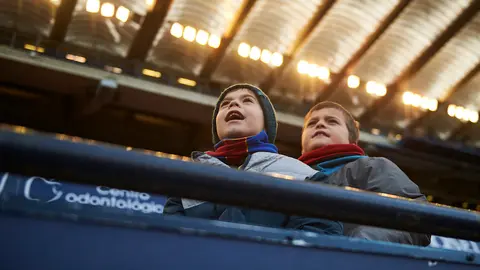 La grada de osasuna durante el partido contra el Granada. MIGUEL OSÉS 6