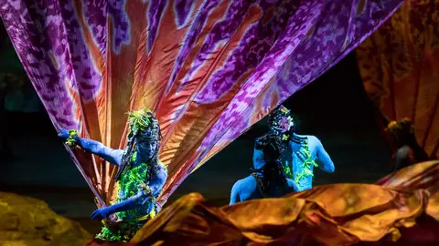 Espectáculo 'Toruk, el primer vuelo' de Cirque du Soleil en el Pabellón Navarra Arena de Pamplona (73). IÑIGO ALZUGARAY