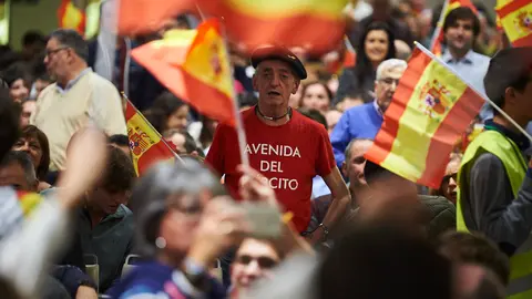 Santiago Abascal, líder de Vox, visita Pamplona. PABLO LASAOSA 2