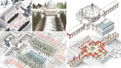 Varios de los proyectos para remodelar el Monumento de los Caídos de Pamplona 2