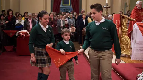 Celebración del tercer peldaño de la _Eslacerica de San Fermín_. PABLO LASAOSA 8