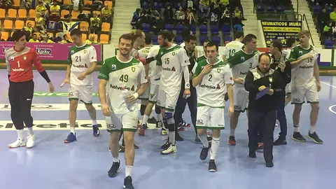 Tiempo muerto del Anaitasuna ante el Bidasoa.