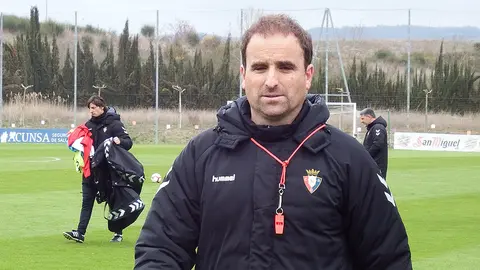 Jagoba Arrasate en las instalaciones de Tajonar