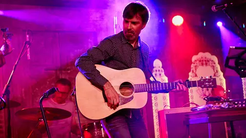 Concierto de presentación de 'Las horas fugaces', tercer trabajo discográfico de la banda pamplonesa Belcos (29). IÑIGO ALZUGARAY