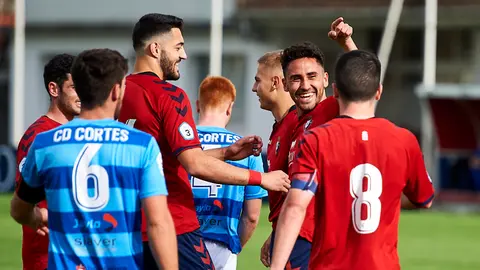 Osasuna Promesas se enfrenta al Cortes en las instalaciones de Tajonar. MIGUEL OSÉS 17