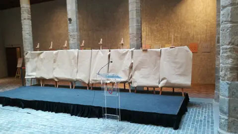 Los carteles finalistas a anunciar los próximos Sanfermines 2019.