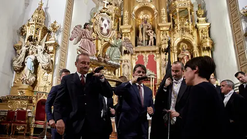 Función de las Cinco Llagas con la presencia de la corporación municipal de Pamplona (16). IÑIGO ALZUGARAY