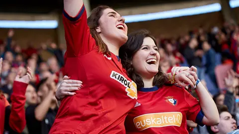 La grada de El Sadar durante el partido de la Liga 123 entre Osasuna y Albacete (06). IÑIGO ALZUGARAY