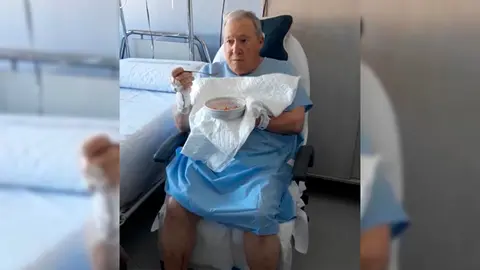 El banquete antes de la boda de dos vecinos de Caparroso en el hospital