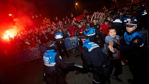 Celebración en la plaza del Castillo de Pamplona del acenso de Osasuna a Primera División (27). IÑIGO ALZUGARAY