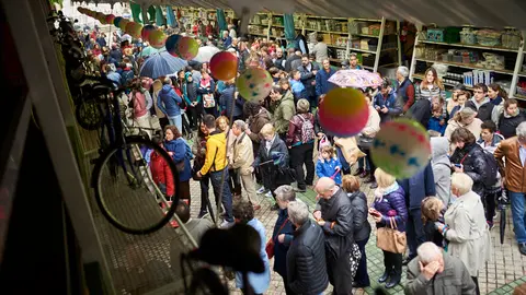 Inauguración de La Tómbola de Cáritas de Pamplona. PABLO LASAOSA