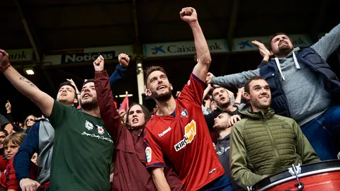 Celebracion en el estadio de El Sadar tras la victoria y el ascenso a primera divisi..n. MIGUEL OSES
