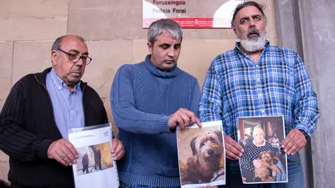 Los hijos de Gumersinda, la mujer desaparecida en San Jorge, atienden a los medios de comunicación y agradecen la colaboración ciudadana en la búsqueda. NOEMÍ VERA