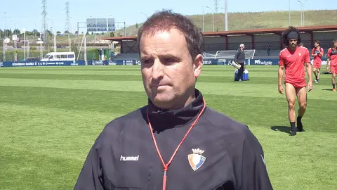 Jagoba Arrasate en las instalaciones de Tajonar