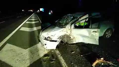 Accidente en la autovía de la Barranca POLICÍA FORAL