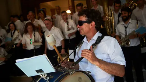 El chupinazo inaugura las fiestas de San Fermín 2019. PABLO LASAOSA 56