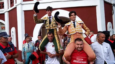 Corrida de toros de las fiestas de Estella 2019 con la ganadería de Buenavista para los diestros Esaú Fernandez, López Simón y Joaquín Galdós. MIGUEL OSÉS